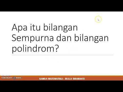 Video: Apa Itu Palindrom?