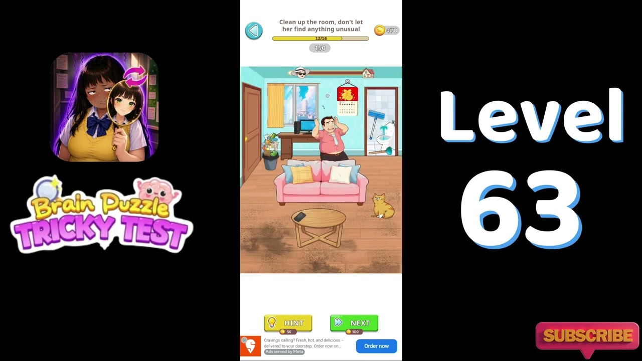 🧠 Brain Puzzle Tricky Test Level 63 Walkthrough | Brain Puzzle