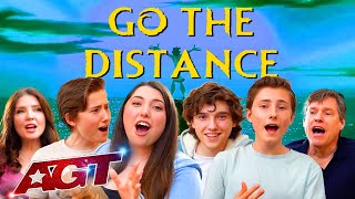 Our AGT Journey | "Go The Distance" - Sharpe Family Singers | Hercules Disney Cover