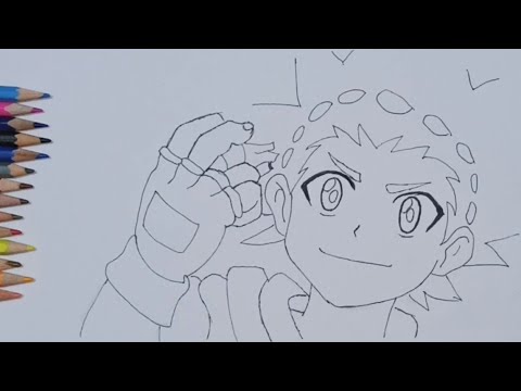 تعليم رسم شهاب من انمي بي باتل برست خطوة بخطوة الجزء الاول الرسم والتخطيط 