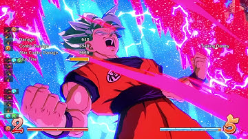 DBFZ A16 max range 5M midscreen to corner 94% dmg combo with BGK and AGH on small chars