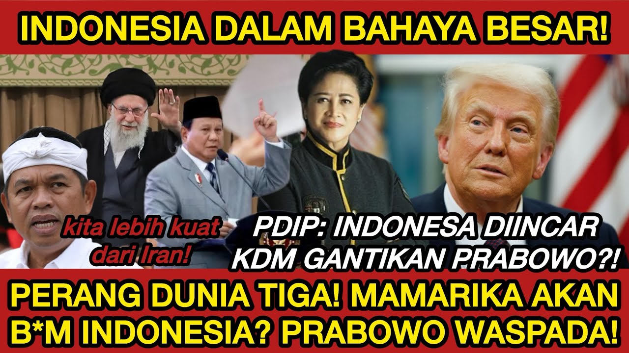 INDONESIA DALAM BAHAYA BESAR⁉️PRABOWO GANDENG KDM?! PDIP SEBUT MAMARIKA INCAR KITA, KDM: KITA KUAT