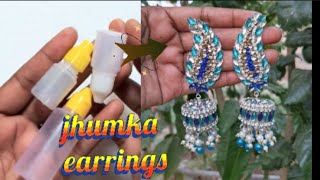 दवा की बॉटल से बनाए झुमका इयरिंग्स😱||earrings making with bottle#diy#jewellery#trending#craft#viral