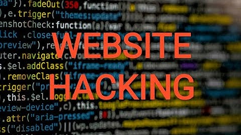 Website Hacking - INTRO - PART 1