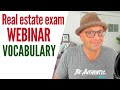 Real Estate exam vocabulary with Joe Juter