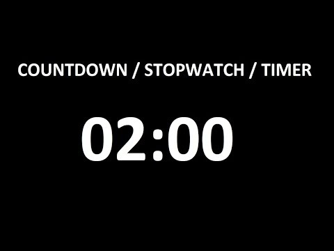 timer 120 seconds (2 minutes 00 seconds)