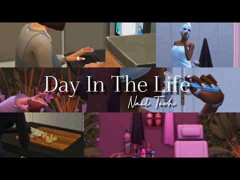 Day In The Life Of A Nail Tech The Sims 4 Vlog 