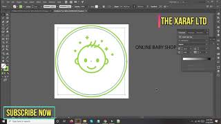 Professional Logo Design adobe illustrator cc tutorial 2020*New Tips*(Online baby shop2nd logo) screenshot 5