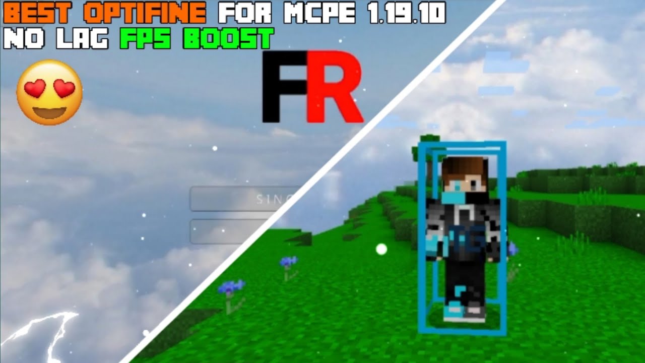 BEST OPTIFINE FOR MINECRAFT PE 1.19.10 LAG FIX FPS BOOST NO LAG - YouTube