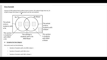 Solving 2 circle venn diagram problems