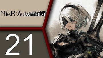 Nier: Automata COMPLETE Run pt21 - Side Content Fun, Then Fighting a Resource Recovery Unit!