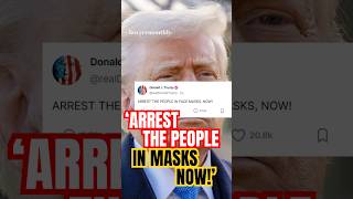 Trump Posts on Truth Social: ARREST THE PEOPLE IN FACE MASKS NOW! #trump #losangeles #riots #news