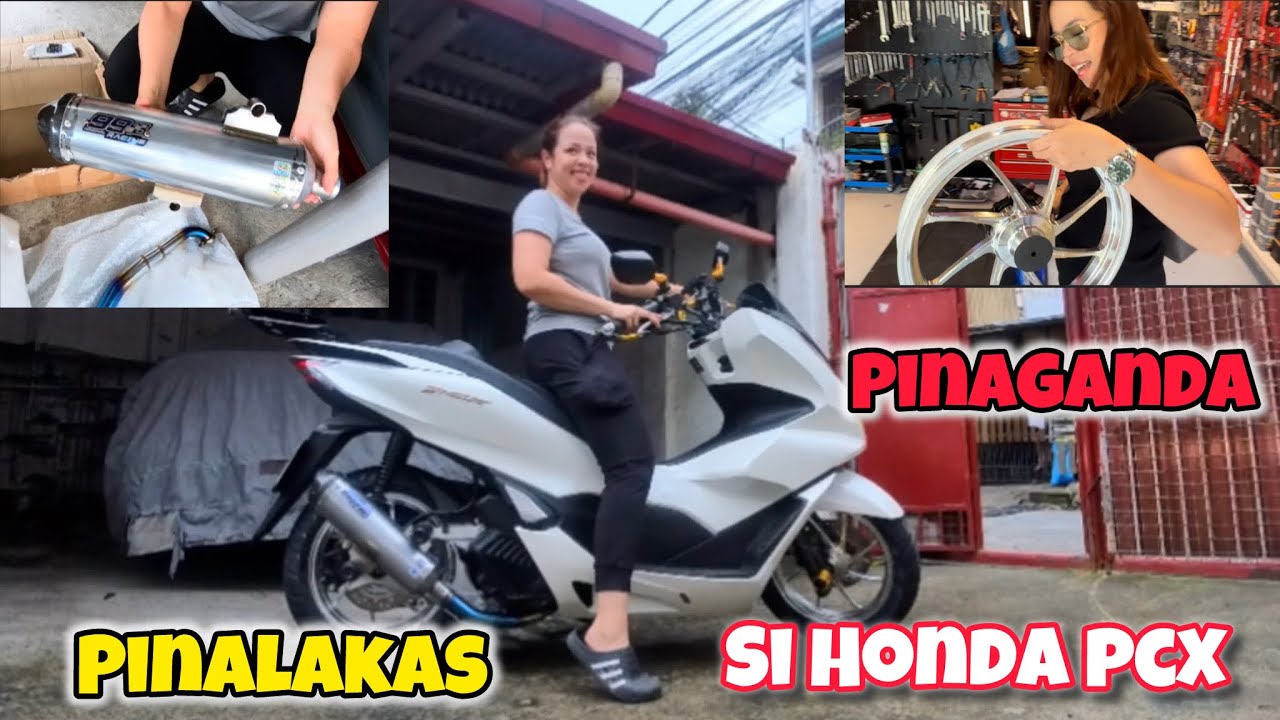 Honda PCX Upgraded; Increased Power With 99 Racing Muffler - YouTube