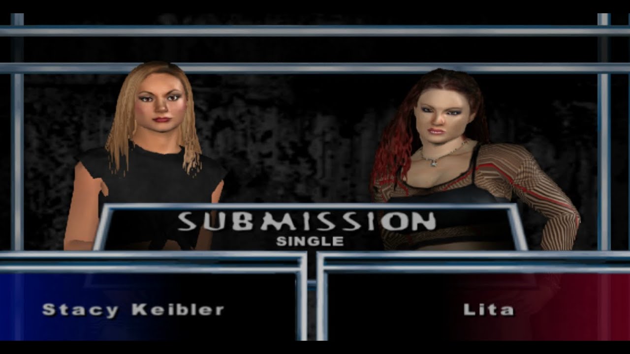 WWE Smackdown Here Comes The Pain PS2 (Stacy Keibler vs Lita) Submission Match