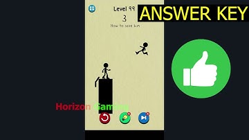 Draw to Save Stickman Puzzle LEVEL 99 - Gameplay Walkthrough Android IOS