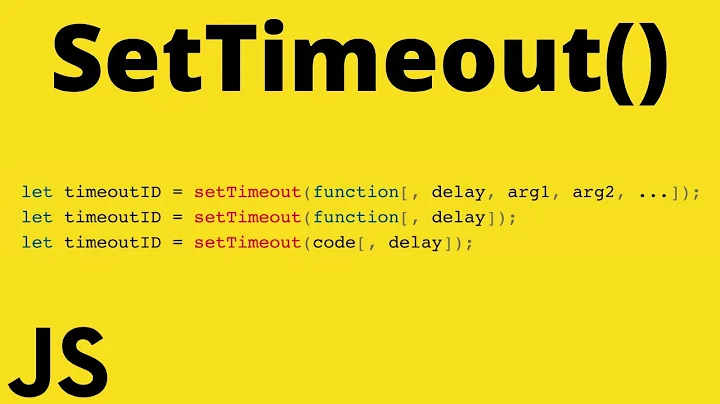 How to use SetTimeout in JavaScript