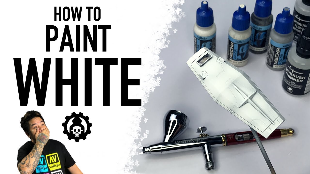 How To Airbrush WHITE Acrylic Paint, 2021