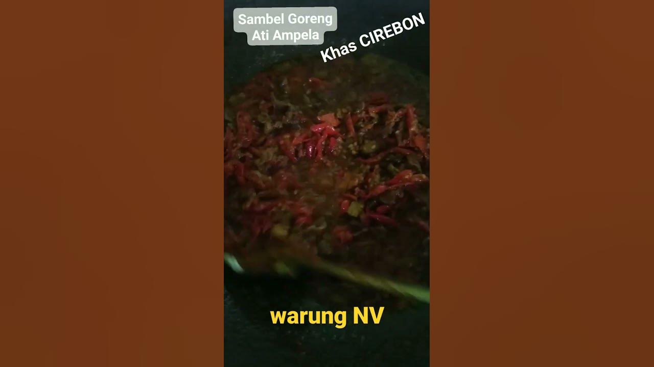 Sambel Goreng Ati Ampela Khas Cirebon