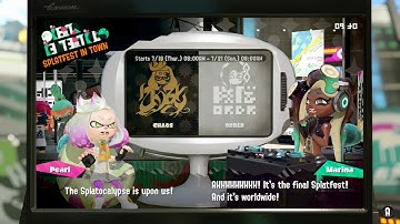 Splatoon 2 Online "Gameplay" #143: Final Fest: Splatocalypse Announcement