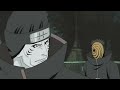 Tobi le revela su identidad a kisame  tobi le muestra su cara a kisame