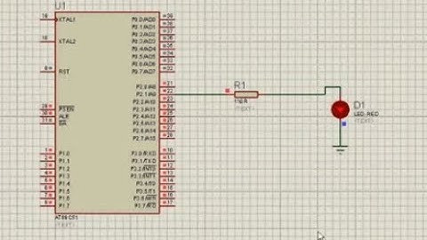 Led Blink using 8051 microcontroller Series With simulation