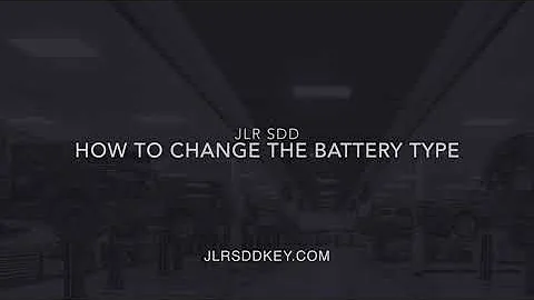 JLR SDD How To get the access code and change the battery type