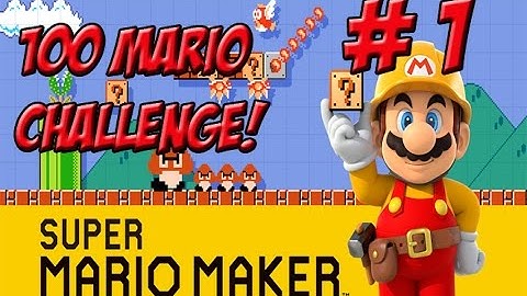 Super Mario Maker! 100 Mario Challenge Part 1 - YoVideogames