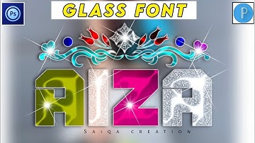 New multi color glass font editing || Stylish name editing by pixelLab and ps touch