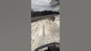 Polaris snowmobile fail. #snowmobile #polaris