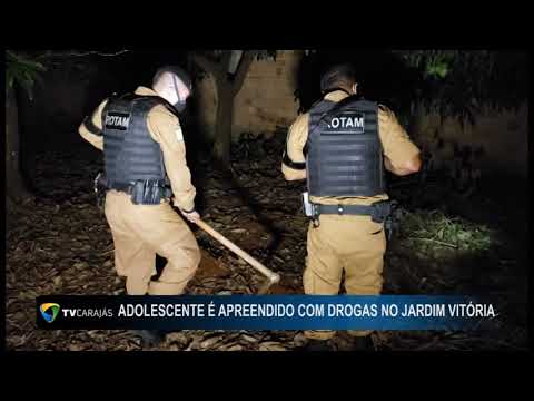 Adolescente é apreendido com drogas no Jardim Vitória