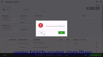 QuickBooks Online Plus 2017 Tutorial Deleting Estimates Intuit Training