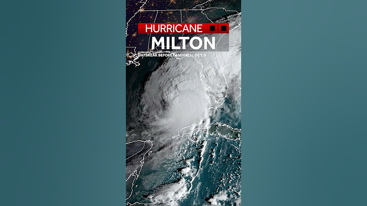 Hurricane Milton during daybreak as it heads toward Florida