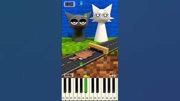 Wenda and Gray Sprunki Incredibox Voice Game Challenge 7 @v4p - Piano Tutorial