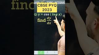 CBSE 2026 Differentiation PYQ 2024 Maths Class 12 Maths #cbse2026 #maths #cbseboard #cbseclass12