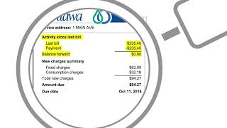 Water Billing - How to read your bill