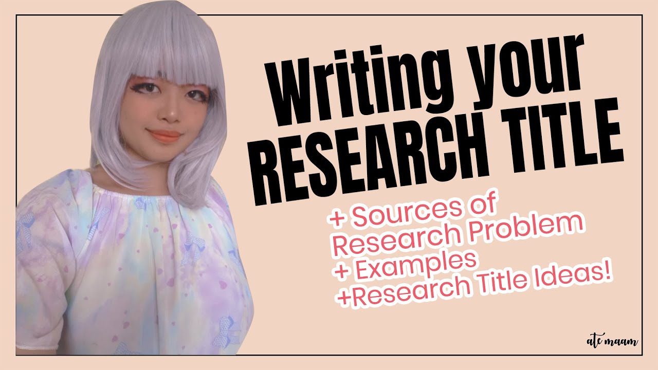write your research title