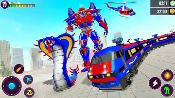 Snake Robot - Train Robot Game - Android GamePlay | Walk through a Game