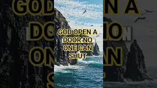 God open a door no one can shut #motivation #biblequote #bibleactivities