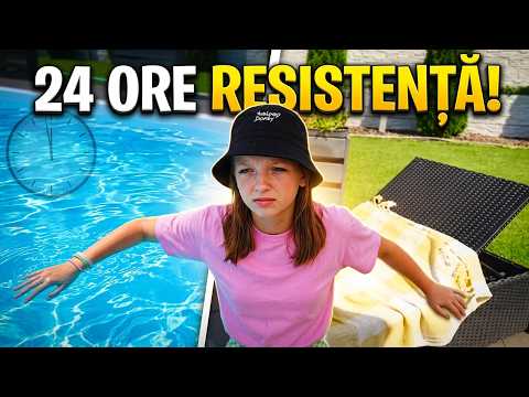 Cine rezistă mai mult: 24 DE ORE în piscină sau pe uscat? 🏊 Cameră secretă și farse între prieteni