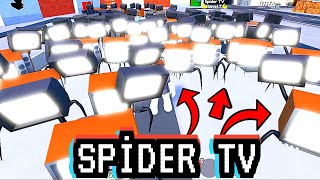 Sadece Spider Tv Nightmare Mod Challenge Skibidi Toilet Tower Defense - Roblox