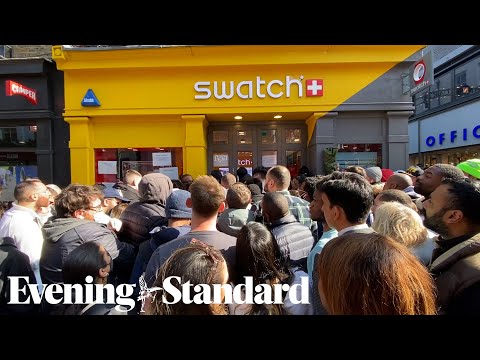 Swatch store forced to close over crowd safety concerns during Swatch Moonswatch launch