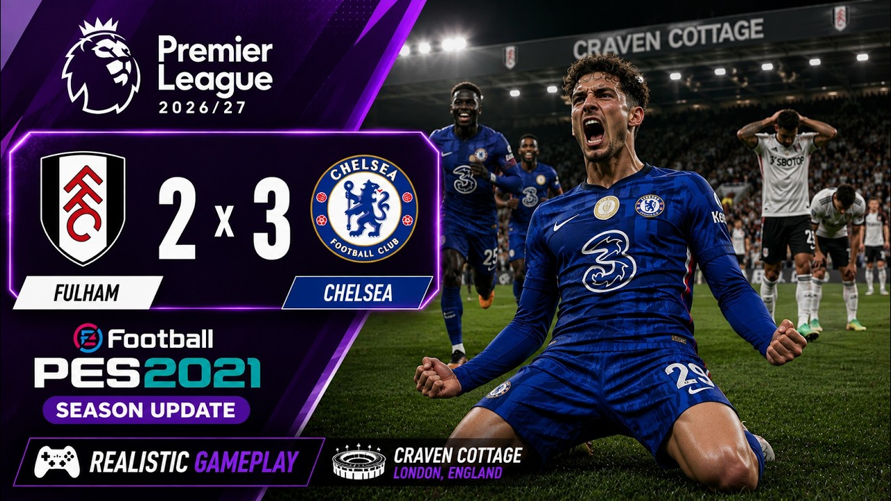 🔥 WE PLAYED AND SIMULATED CHELSEA'S PREMIER LEAGUE VICTORY IN EFOOTBALL PES 2021!