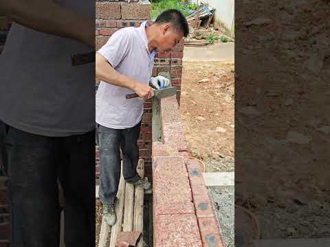 عملية البناء بجدار الطوب البناء