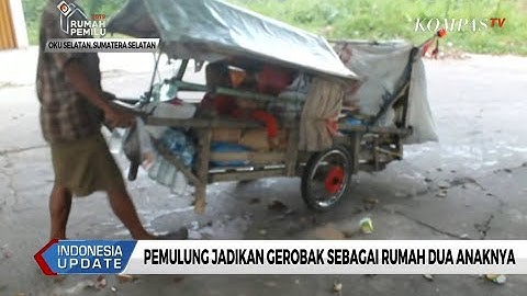 Pemulung Jadikan Gerobak Sebagai Rumah Dua Anaknya