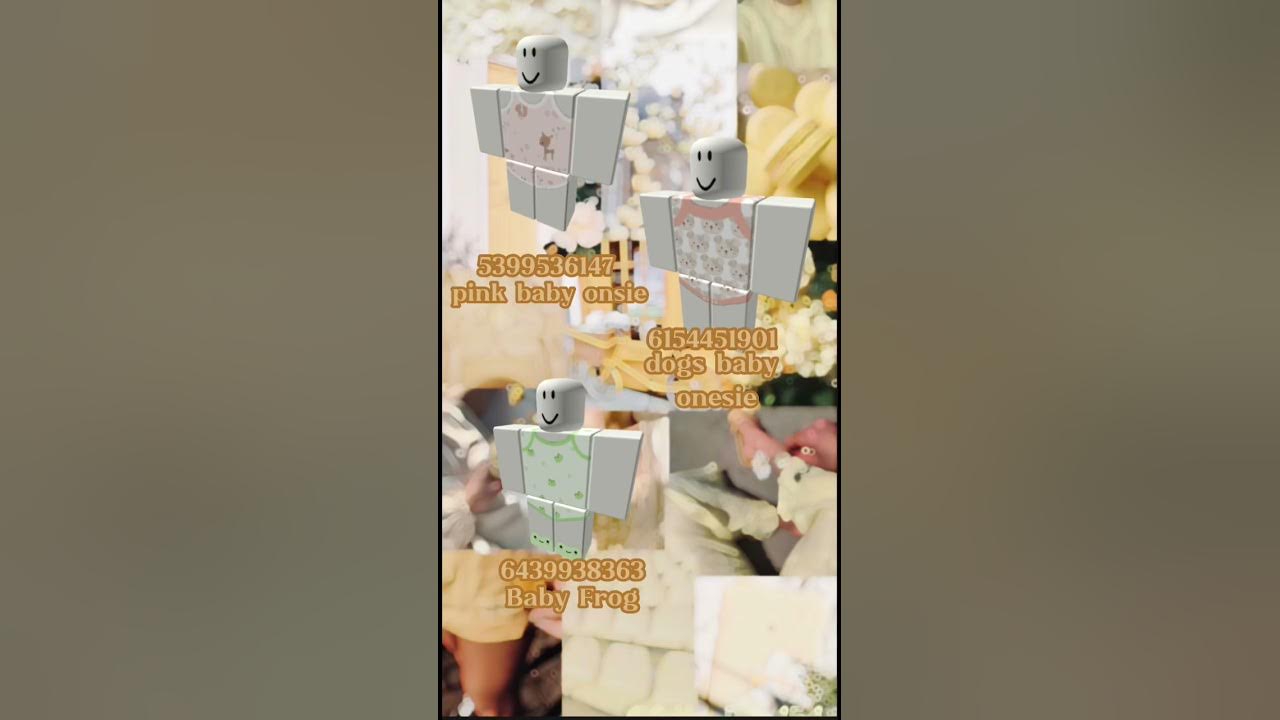 Bloxburg baby onesie codes! 💕😌 pt 1! YouTube