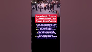 Hamas Brutally Executes 8 Gazans In Public Amid Trump