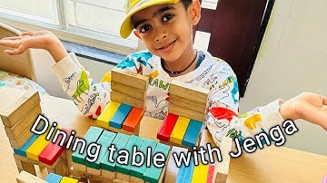 Jenga game!!Jenga series 1!!how to make dining table with Jenga!!Jenga block tricks!!