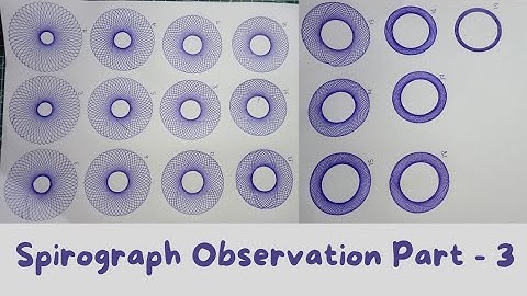 Spirograph Interesting Observation Part-3 | Designer Ruler to Draw Patterns | Spirograph Ruler