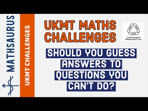 Should you guess in the UKMT Junior, Intermediate and Senior Maths Challenges?  Rules and scoring