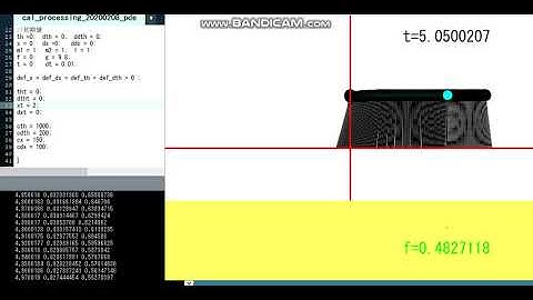 Processingによる倒立振子シミュレーション②